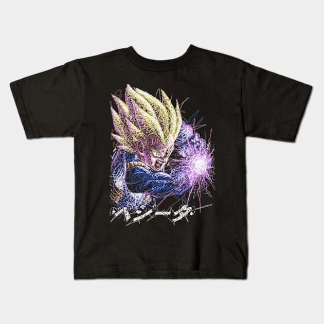 Prince of Saiyans 1 Kids T-Shirt by VisualNoise